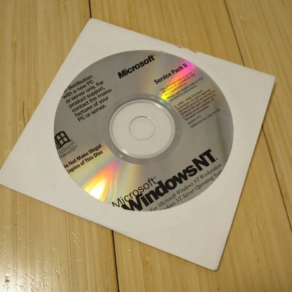 Service Pack 5 SP5 Installation Update CD-ROM 1999 FOR Microsoft Windows NT